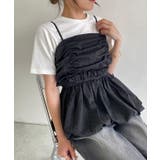 ドット/ブラック | ギャザーバルーンビスチェ ビスチェ バルーンデザイン | Pierrot