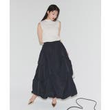 アイボリー×ブラック | 前後2WAYドッキングボリュームワンピース ワンピース ドッキング | Pierrot