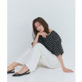 フラワー刺繍バルーンブラウス ブラウス シフォン素材 | Pierrot | 詳細画像15 