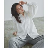 オフホワイト | [RASW]ボリュームスリーブオーバーシャツ シャツ オーバーサイズ | Pierrot