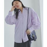 ライラック | [RASW]ボリュームスリーブオーバーシャツ シャツ オーバーサイズ | Pierrot