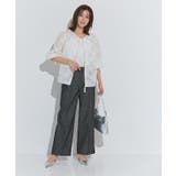 2wayジャカードジップボリュームブラウス ブラウス フラワージャカード | Pierrot | 詳細画像16 