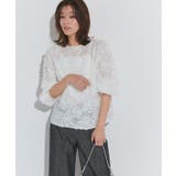 2wayジャカードジップボリュームブラウス ブラウス フラワージャカード | Pierrot | 詳細画像18 