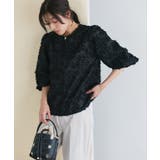 2wayジャカードジップボリュームブラウス ブラウス フラワージャカード | Pierrot | 詳細画像21 