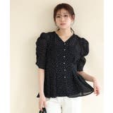 ドット楊柳ウエストタックブラウス ブラウス ドット | Pierrot | 詳細画像27 