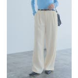 オフホワイト | [RASW]ツイードダブルタックパンツ パンツ ツイード | Pierrot