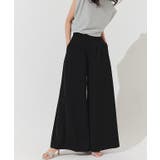 ブラック | [ECLAM]タックデザインワイドパンツ ワイドパンツ タックデザイン | Pierrot