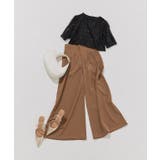 [ECLAM]タックデザインワイドパンツ ワイドパンツ タックデザイン | Pierrot | 詳細画像4 