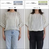 [RASW]シアーチェックドルマンブラウス ブラウス シアー素材 | Pierrot | 詳細画像13 