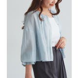 ミントブルー | シアーキャンディブラウス ブラウス シアー素材 | Pierrot