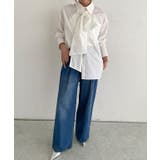 [ECLAM] ロングカフスボウタイシャツ シャツ | Pierrot | 詳細画像24 