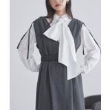 [ECLAM] ロングカフスボウタイシャツ シャツ | Pierrot | 詳細画像15 