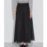 シアーチェックフレアスカート スカート フレア | Pierrot | 詳細画像8 