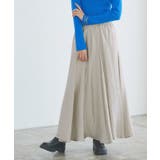 ライトベージュ | シャイニーグロスフレアスカート スカート フレア | Pierrot