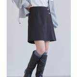 [ECLAM] 【パンツ付き】ゴールドボタンラップスコート スコート | Pierrot | 詳細画像17 