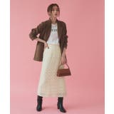 フラワージャカードＩラインスカート スカート Iライン | Pierrot | 詳細画像15 