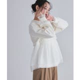 [ECLAM]ペプラムドッキングプルオーバー ふんわり 女性らしい | Pierrot | 詳細画像19 