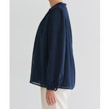 タックデザインドビーシフォンブラウス ドット 上品 | Pierrot | 詳細画像8