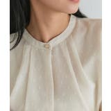タックデザインドビーシフォンブラウス ドット 上品 | Pierrot | 詳細画像29