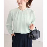 タックデザインドビーシフォンブラウス ドット 上品 | Pierrot | 詳細画像22