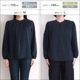 タックデザインドビーシフォンブラウス ドット 上品 | Pierrot | 詳細画像13