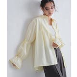 イエロー | [ECLAM]キャンディースリーブタックシャツ 着映え プリーツ | Pierrot