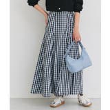 ブラック | チェックフレアスカート クラシカル ギンガム | Pierrot