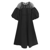 ブラック×ブラック | チュールタフタドッキングワンピース ワンピース ドッキング | Pierrot