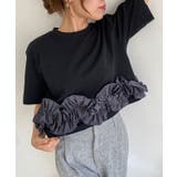 [ECLAM] フリルドッキングトップス カットソー | Pierrot | 詳細画像14 