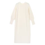 アイボリー | パフスリーブロングニットワンピース ワンピース ニットワンピース | Pierrot