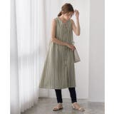 ストライプAラインワンピースストライプ カラーストライプ Aライン Vネック | Pierrot | 詳細画像8