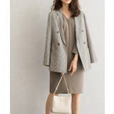 ポンチ素材長袖Vネックワンピース ワンピース ドロップショルダー Vネック | Pierrot | 詳細画像12