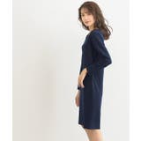 ポンチ素材長袖Vネックワンピース ワンピース ドロップショルダー Vネック | Pierrot | 詳細画像16