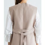 ダブルフェイスベルト付きロングジレ ジレ ロング | Pierrot | 詳細画像5