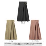 ラップ風フレアスカート スカート フレアスカート ラップスカート ミモレスカー | Pierrot | 詳細画像2 