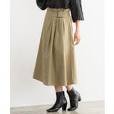 ラップ風フレアスカート スカート フレアスカート ラップスカート ミモレスカー | Pierrot | 詳細画像4 