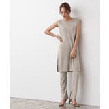 ロングリブニットセットアップ ロング リブ ニット リブニット ニットパンツ | Pierrot | 詳細画像4 