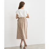 サイドリボンナロースカート スカート 綿混 ロングスカート リボン | Pierrot | 詳細画像22 