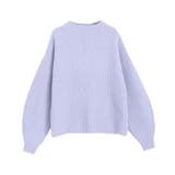 ラベンダー | 【来栖りんさん着用】ふんわりウォッシャブルボリューム袖ボトルネックニット ニット… | Pierrot