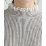 レース付ハイネックリブニット ニット セーター | Pierrot | 詳細画像5 