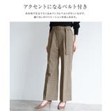 ベルト付きチェック柄パンツ パンツ チェックパンツ | Pierrot | 詳細画像4