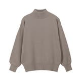 グレージュ | もっちりカシミヤタッチ ボリュームスリーブニット カシミア | Pierrot