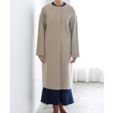 ノーカラーコート コート ロングコート ロング丈 ノーカラー ノーカラーコート | Pierrot | 詳細画像26