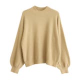 イエロー | シャギーハイネックバルーン袖ニット ニット シャギー ハイネック バルーン袖 | Pierrot