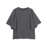 チャコール | ギャザースリーブTシャツ Tシャツ カットソー | Pierrot