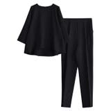 ブラック | バックフレアセットアップ セットアップ パンツ | Pierrot