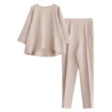 グレージュ | バックフレアセットアップ セットアップ パンツ | Pierrot