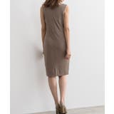 大人可愛くスタイルUP！ノースリーブタック入り タイトワンピースポンチ素材 | Pierrot | 詳細画像7 