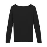 ブラック | 選べる綿混 リブニット ニット | Pierrot