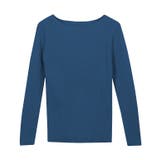 インディゴブルー | 選べる綿混 リブニット ニット | Pierrot